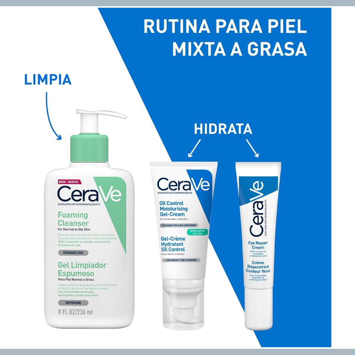 CERAVÉ OIL CONTROL GEL-CREMA HIDRATANTE 52ML