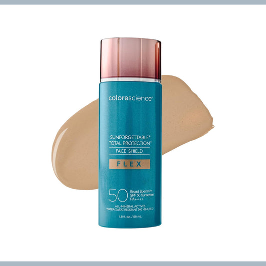 COLORESCIENCE SUNFORGETTABLE TOTAL PROTECTION FACE SHIELD FLEX MEDIUM SPF50+ 55ML
